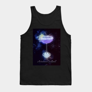 Aviation Cocktail Drink Happy Hour Party Tank Top